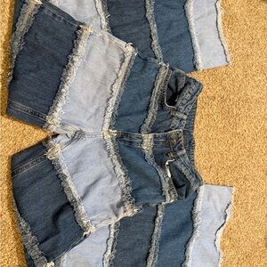 The Ragged Priest Patchwork Denim Jeans 24